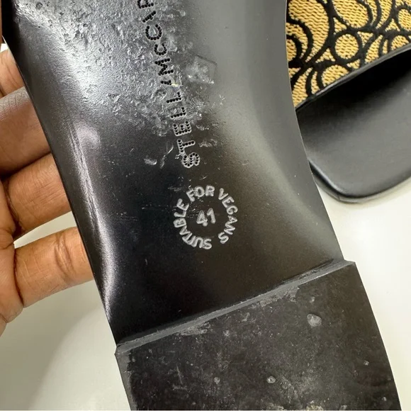 ❕SALE❕ Stella McCartney Signature Raffia Flats Size 41 - Picture 3 of 8